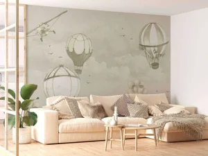 Outlet Luchtballonnen in groen Kinderkamer