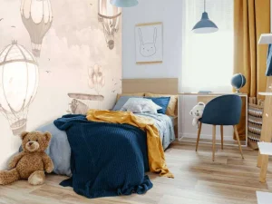 Hot Luchtballonnen in taupe Kinderkamer