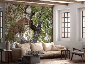 Discount Luipaard in Kruger National Park fotobehang Dieren | Bloemen