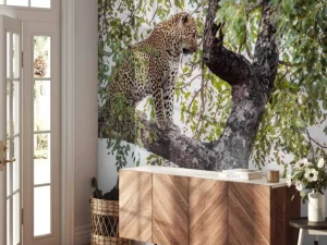Discount Luipaard in Kruger National Park fotobehang Dieren | Bloemen