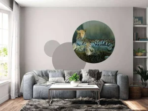 Sale Luipaard met een alerte houding fotobehang Dieren