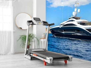 New Luxe jacht aan de kust fotobehang Tienerkamer | Transport