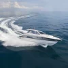 Discount Luxe speedboot op zee fotobehang Tienerkamer | Transport