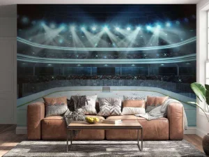 Sale Luxueuze ijshockey arena op de lengte fotobehang Kinderkamer | Sport