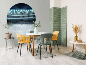 Sale Luxueuze ijshockey arena op de lengte fotobehang Kinderkamer | Sport