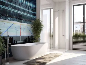 Hot Luxueuze ijshockey arena fotobehang Kinderkamer | Sport