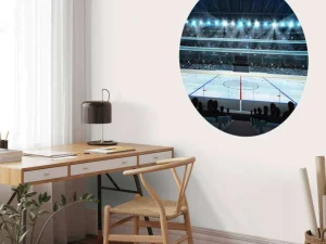 Hot Luxueuze ijshockey arena fotobehang Kinderkamer | Sport