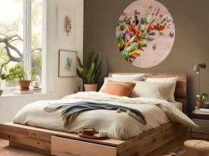 Fashion Mand met groenten en fruit fotobehang Keuken