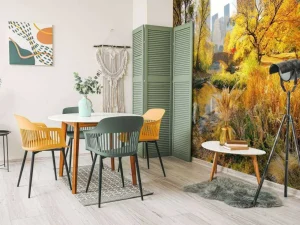 Outlet Manhattan Central Park in de herfst fotobehang Architectuur