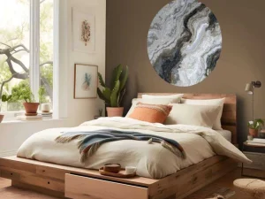 Discount Marmer met krullend patroon fotobehang Hobbykamer | Gang