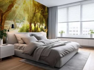 Outlet Mediterrane Olijven Boomgaard fotobehang Bloemen