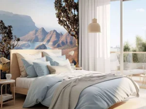 Best Meer in Zuid-Afrika fotobehang Bloemen
