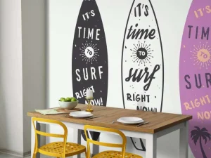 New Meiden surfboards ontwerp fotobehang Tienerkamer | Kinderkamer