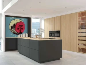Online Miami logo met een lichtblauwe achtergrond fotobehang Tienerkamer | Hobbykamer