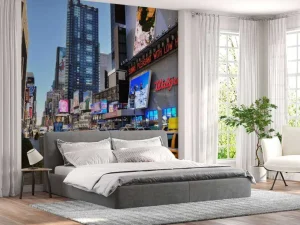 Online Midden in New York City fotobehang Architectuur