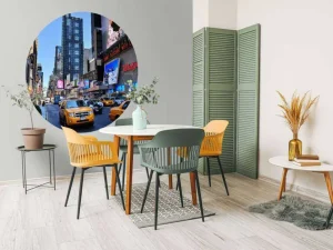 Online Midden in New York City fotobehang Architectuur