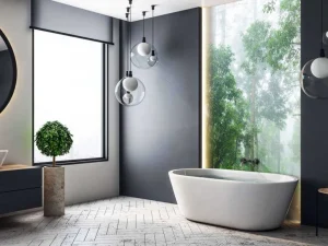 Hot Mistige bosweg fotobehang Bloemen