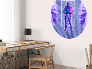 Fashion Modern design met Griekse standbeelden fotobehang Computerkamer