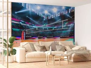 Sale Modern volleybalveld fotobehang Tienerkamer | Sport