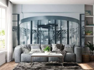 Fashion Moderne draaideur fotobehang Architectuur