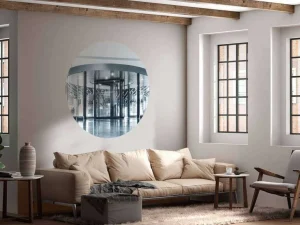 Fashion Moderne draaideur fotobehang Architectuur