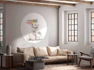 Best Moederliefde bij konijntjes fotobehang Babykamer | Dieren