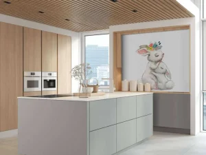 Best Moederliefde bij konijntjes fotobehang Babykamer | Dieren