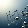 Clearance Molecuul kunstwerk fotobehang Kunst & Design | Architectuur