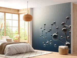 Clearance Molecuul kunstwerk fotobehang Kunst & Design | Architectuur