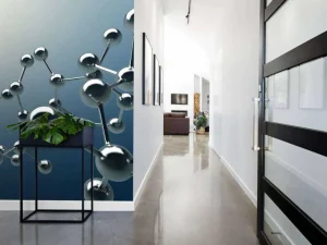 Clearance Molecuul kunstwerk fotobehang Kunst & Design | Architectuur