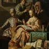 New Musicerend gezelschap fotobehang Kunst & Design