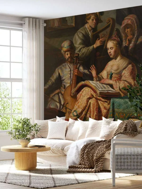 New Musicerend gezelschap fotobehang Kunst & Design