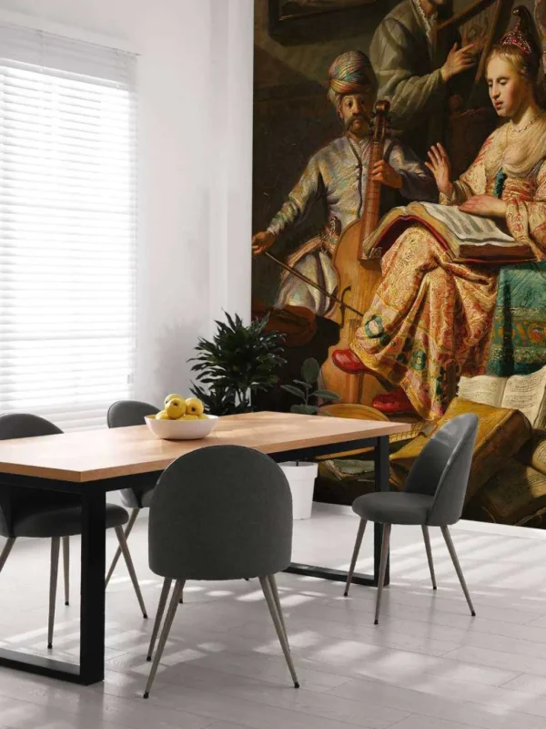 New Musicerend gezelschap fotobehang Kunst & Design