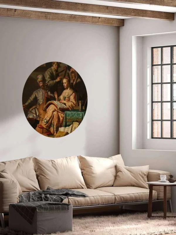 New Musicerend gezelschap fotobehang Kunst & Design