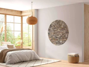 Online Muur van kleurrijke keien fotobehang Gang