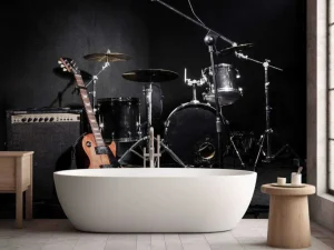 Fashion Muziekinstrumenten van een band fotobehang Tienerkamer