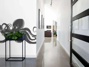 Discount Octopus met een witte achtergrond fotobehang Kinderkamer | Babykamer