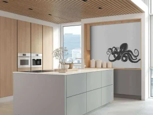 Discount Octopus met een witte achtergrond fotobehang Kinderkamer | Babykamer