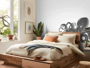 Discount Octopus met een witte achtergrond fotobehang Kinderkamer | Babykamer