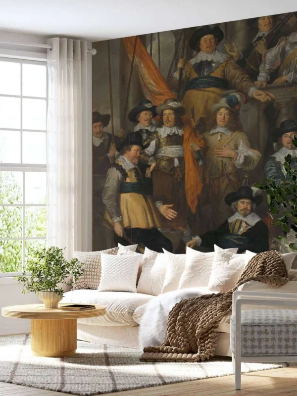 Fashion Officieren en andere schutters van wijk XVIII in Amsterdam fotobehang Kunst & Design