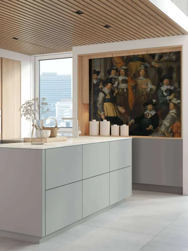Fashion Officieren en andere schutters van wijk XVIII in Amsterdam fotobehang Kunst & Design