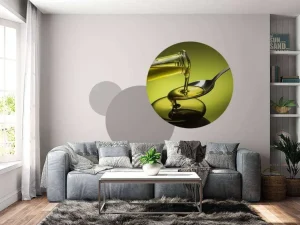 Clearance Olie gegoten op een lepel fotobehang Keuken