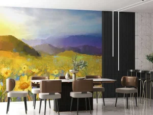 Fashion Olieverfschilderij landelijke zonsondergang Landschappen