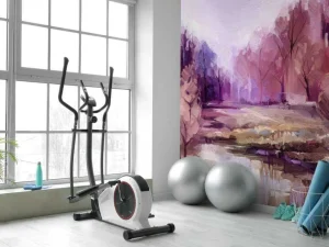 Sale Olieverfschilderij van een prachtig kleurrijk landschap fotobehang Kunst & Design