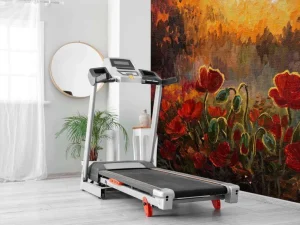 Clearance Olieverfschilderij van klaprozen bij zonsondergang fotobehang Kunst & Design | Bloemen