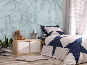 Outlet Olifanten blauw Kinderkamer | Dieren