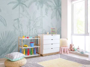 Outlet Olifanten blauw Kinderkamer | Dieren