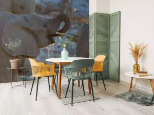 New Olifanten drinken water fotobehang Dieren