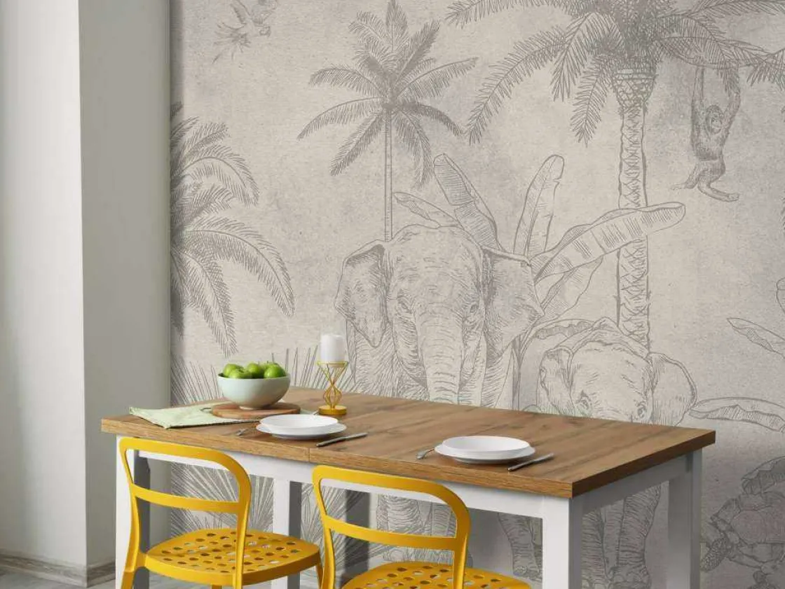 olifanten_groen_10.webp Hot Olifanten groen Kinderkamer | Dieren