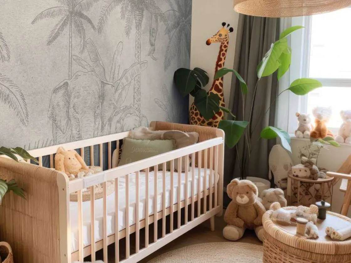 olifanten_groen_2.webp Hot Olifanten groen Kinderkamer | Dieren